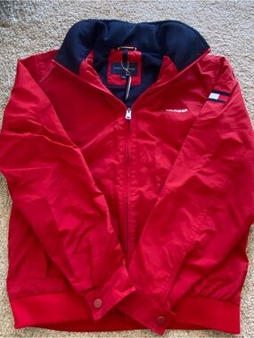 Tommy Hilfiger Red Jacket with Navy Trim